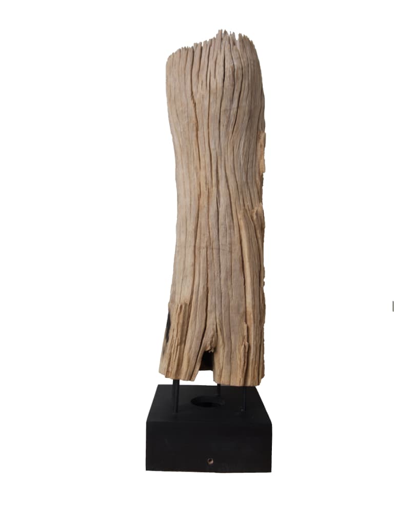 Stele Nr. 231, Holz, Holzskulptur, Deko, Dekoration, Hellbraun, 240x230x900 mm