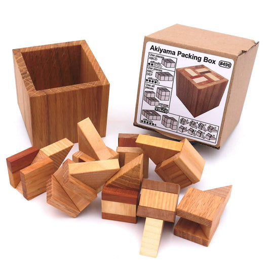 Akiyama Packing Box - sehr schwieriges Puzzle mit 8 Teilen