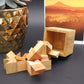 3/4 Cube - hochwertiges Denkspiel aus 8 unkonventionell geformten Holzteilen