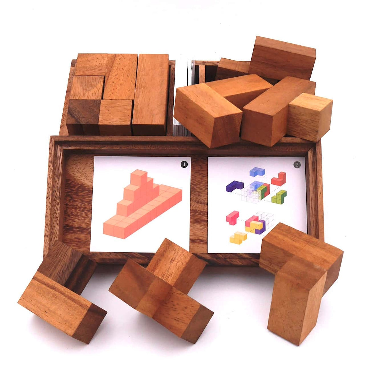 Soma Cubes - elegant, varied puzzle with 50 cards