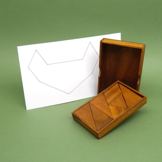 Children's Tangram, (Bernhard Schweitzer, 2005), wooden game, an educational puzzle game for the youngest