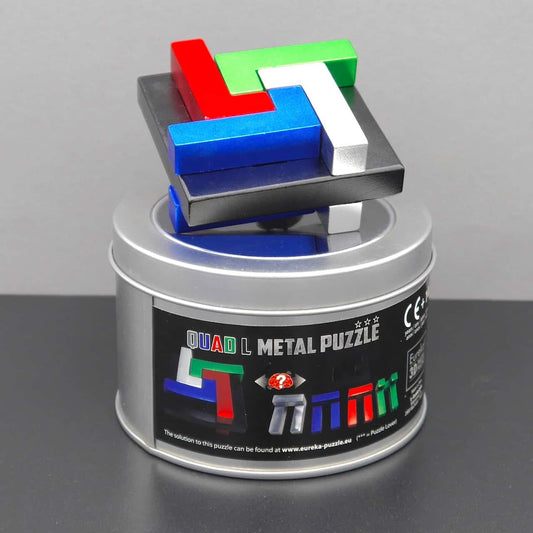 QUAD L METAL PUZZLE - schwieriges 3D-Puzzle