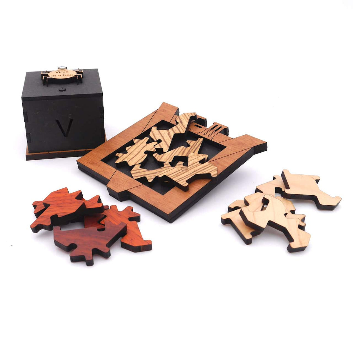 VIRUS IN A BOX - 3 Legepuzzle in einem Spiel