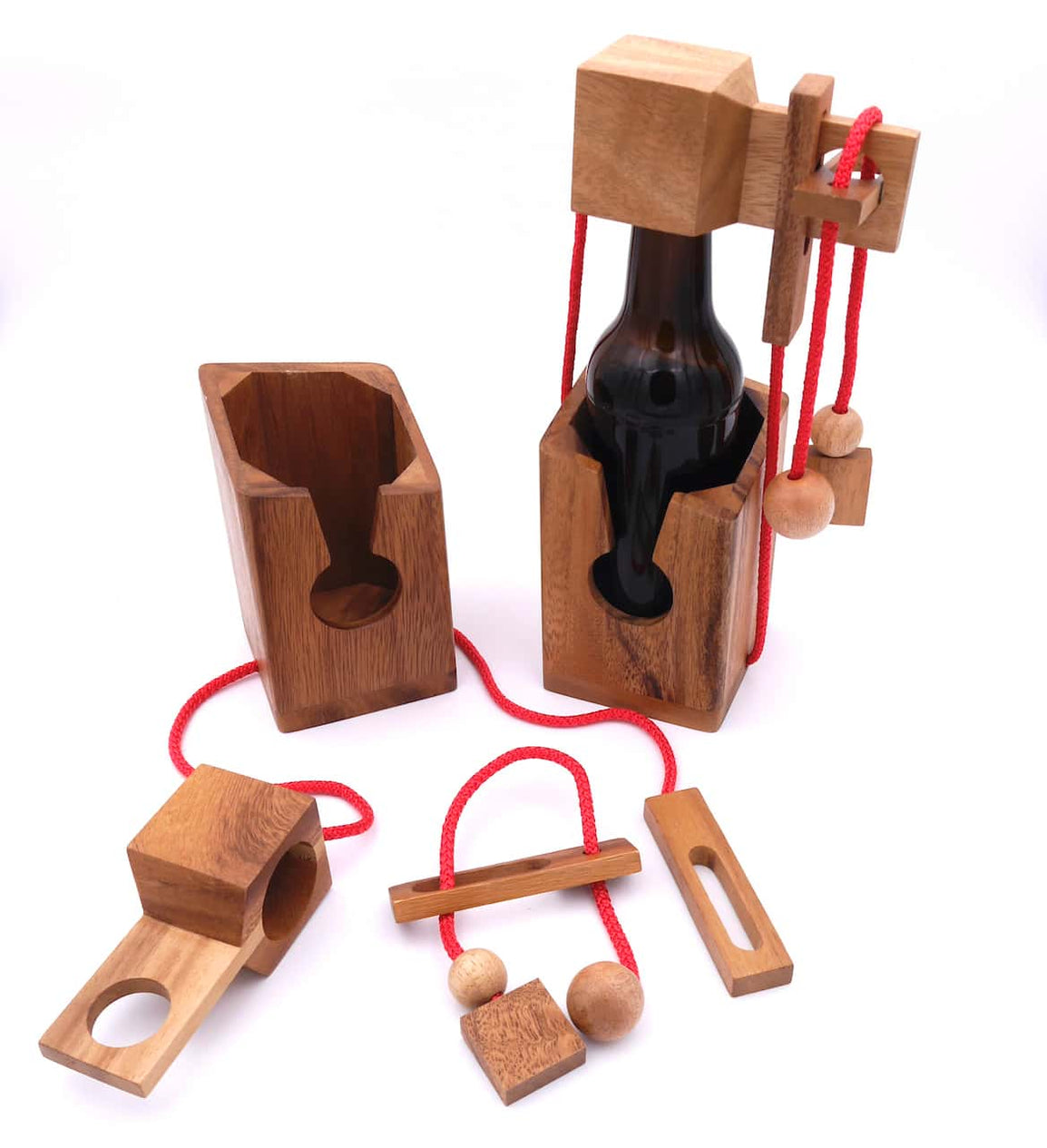 Flaschentresor - edler Tresor aus Holz für Bierflaschen 0,33 l