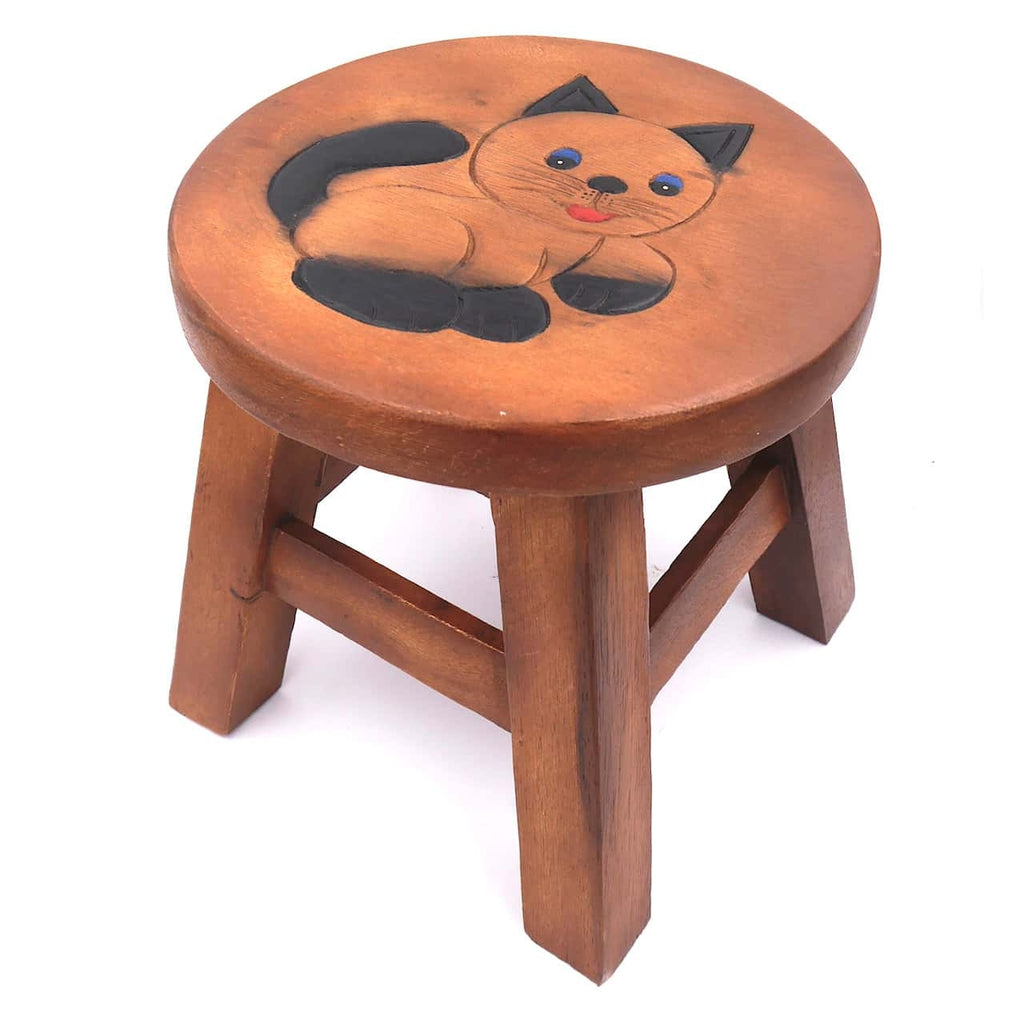 katze-kinderhocker-holzhocker