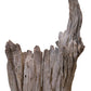 Stele Nr. 141, Holz, Holzskulptur, Deko, Dekoration, Graubraun, 340x310x985 mm