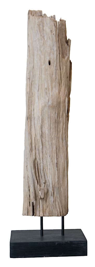 Stele Nr. 145, Holz, Holzskulptur, Deko, Dekoration, Graubraun, 160x110x840 mm