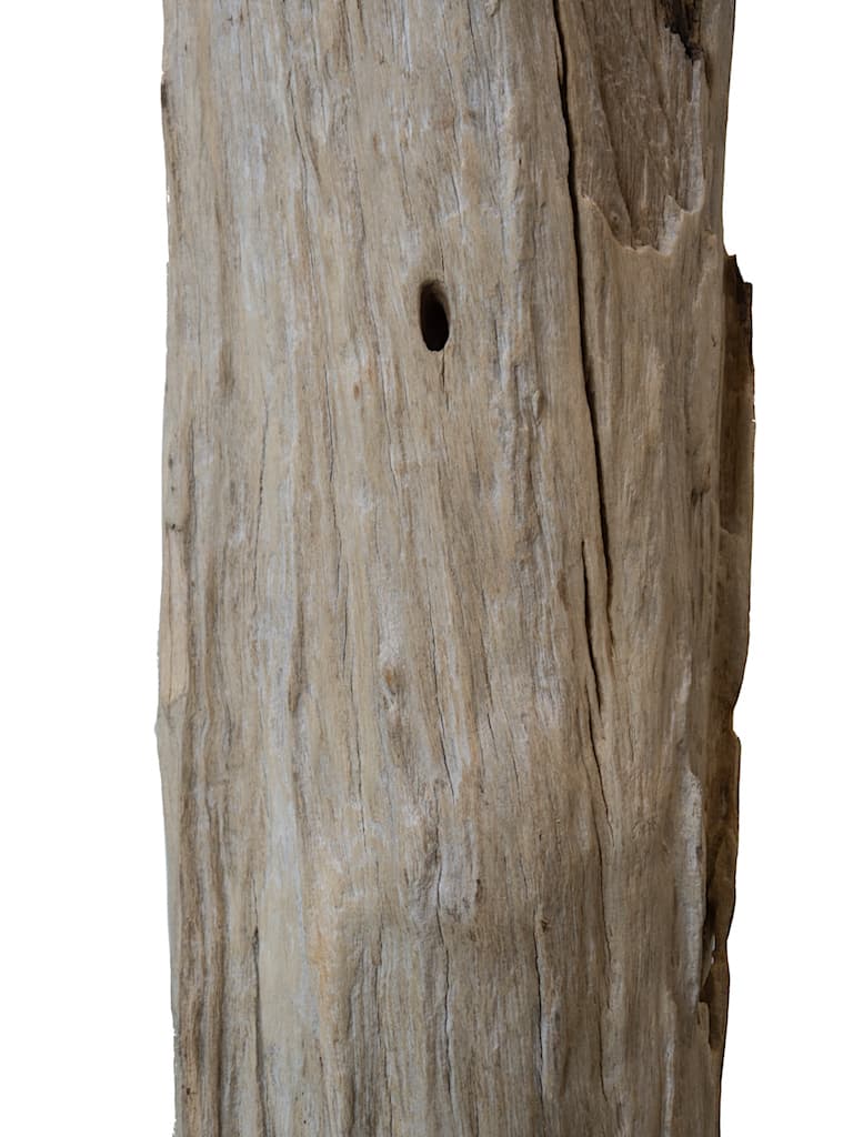 Stele Nr. 145, Holz, Holzskulptur, Deko, Dekoration, Graubraun, 160x110x840 mm