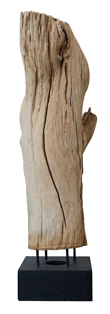 Stele Nr. 151, Holz, Holzskulptur, Deko, Dekoration, Hellbraun, 370x280x980 mm